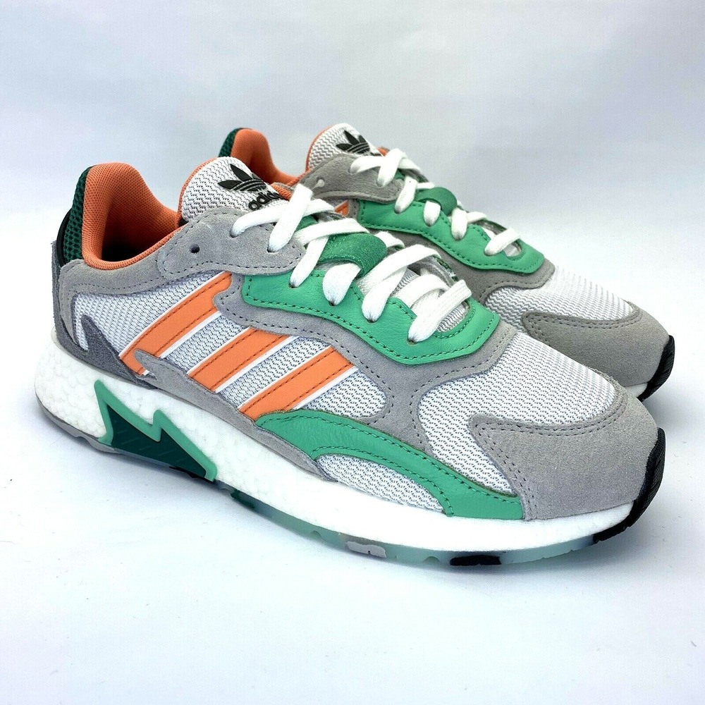 Adidas Tresc Run J Women's 8 Youth 6.5 EF7650 Athletic Running White/Coral/Gray